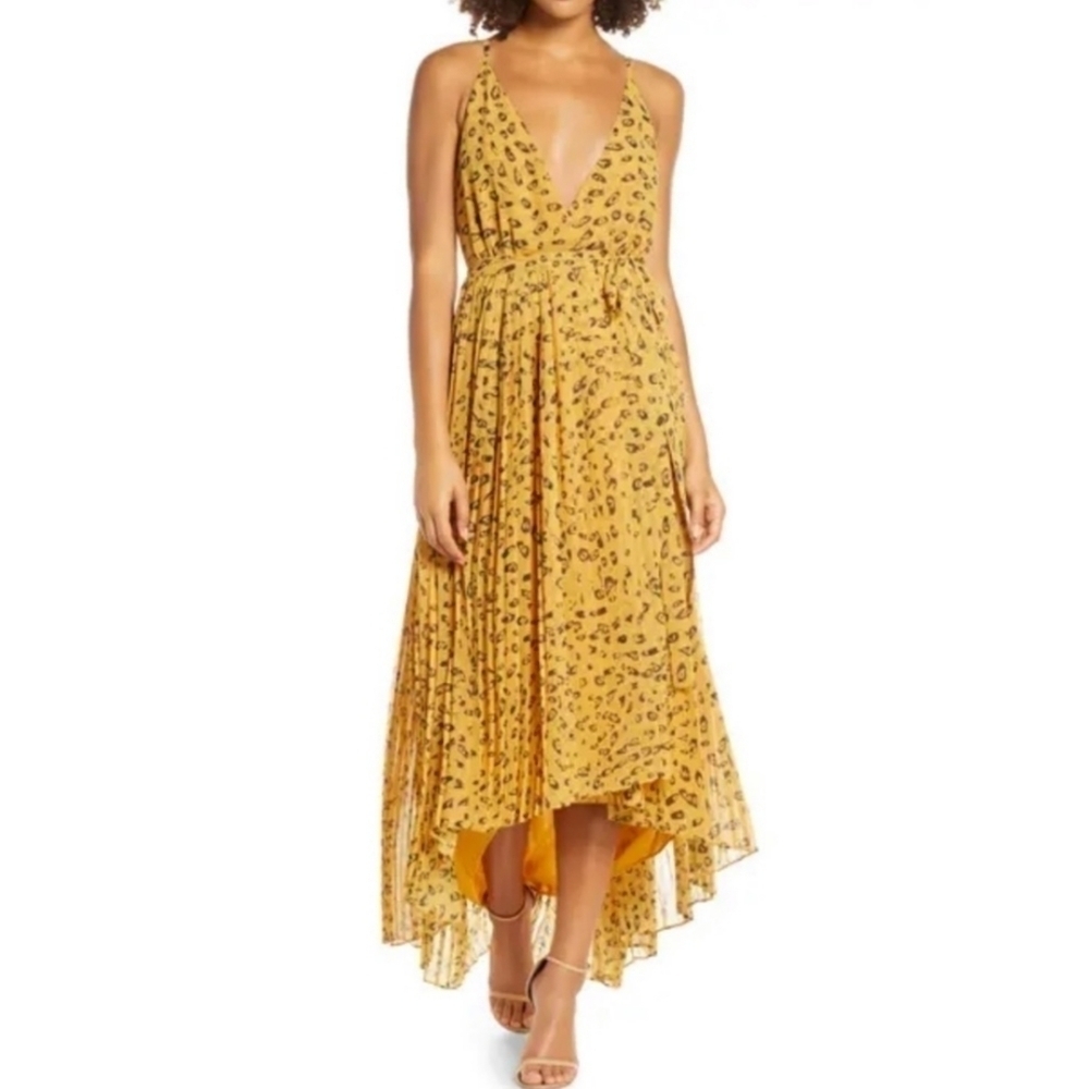 Fame And Partners Leopard Print Wrap Dress Size 2
